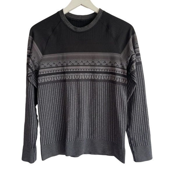 Lululemon Rest Less Pullover, Relaxed, Titanium/Black, Size S - Picture 6 of 10